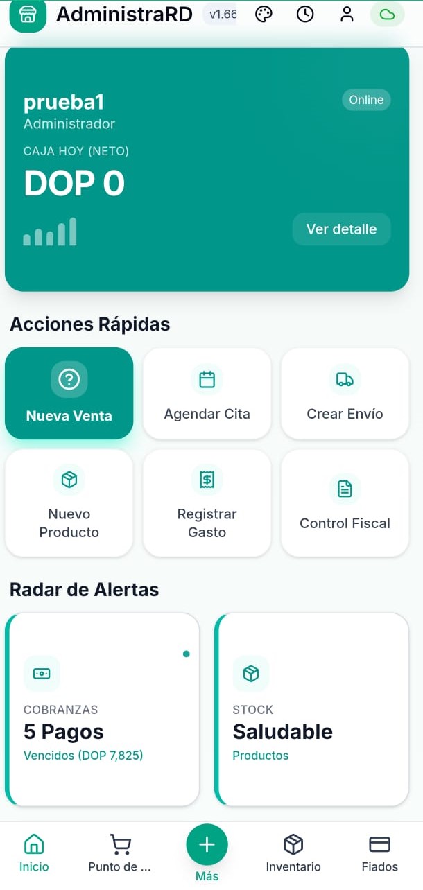 Dashboard móvil